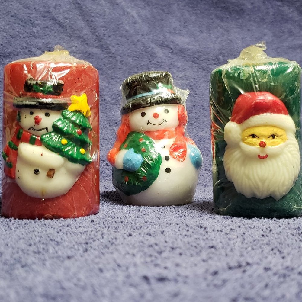 Vintage Robert Alan Christmas Candles BUNDLE